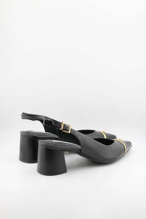 Jorge Bischoff Slingback Block Heel Pointed Pumps
